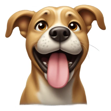 Dog blowing kiss sticker