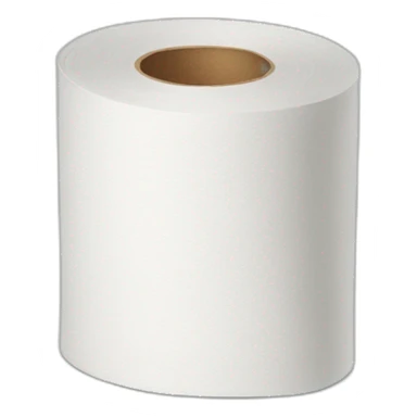Standing toilet paper awkward face sticker