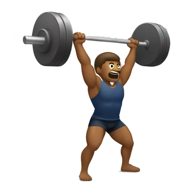 person raising the barbell. add text raising the bar sticker