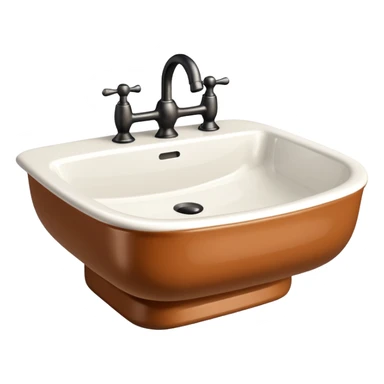 retro wash basin
 sticker