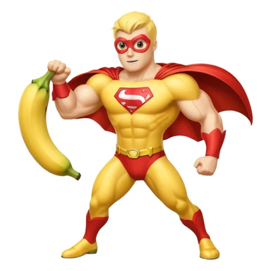 banana as superhuman sticker