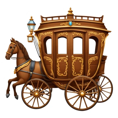 huge-horse-drawn-fancy-french-stagecoach-caravan sticker