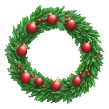 simple christmas wreath  sticker