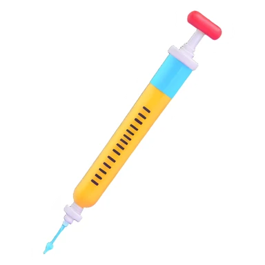 syringe, 3D emoji style sticker
