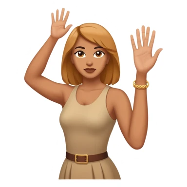 Fierce trans woman waving her arm side to side, saying still got my murr still got my murr sticker