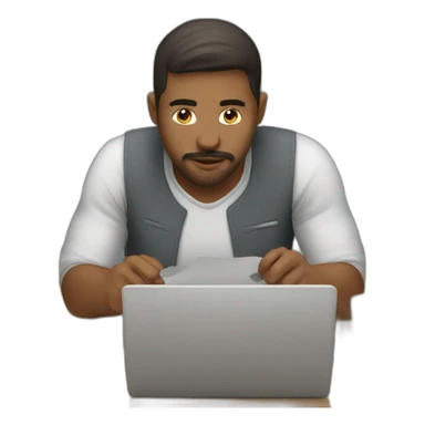 Husband busy in work sticker