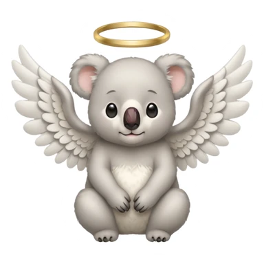 koala angel sticker