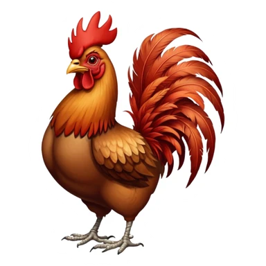 big fat knarley cool dude rooster sticker