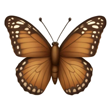 A brown butterfly sticker