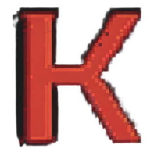 red pixelated lettering spelling 'ZETRIX', classic 8-bit video game style sticker