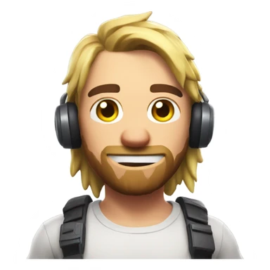 Sweaty gamer playing Fortnite  sticker