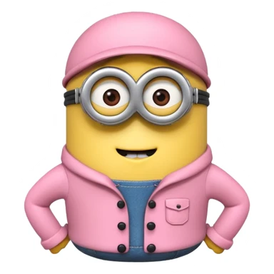 Minions rosa sticker