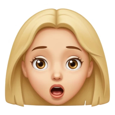 Girl being surprised  sticker