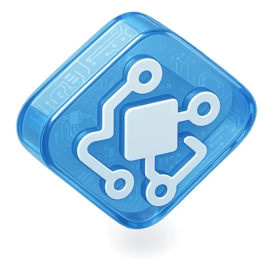 minimalist CSE logo, abstract circuit elements, modern look, blue and white sticker