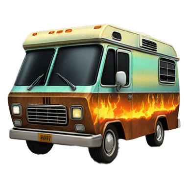 Scooby Doo and Tonka too Darth Vader’s 1972 Winnebago rv rusted holographic flames  sticker