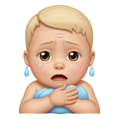 crying baby sticker