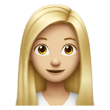 Long blonde hair girl marketing mentor  sticker