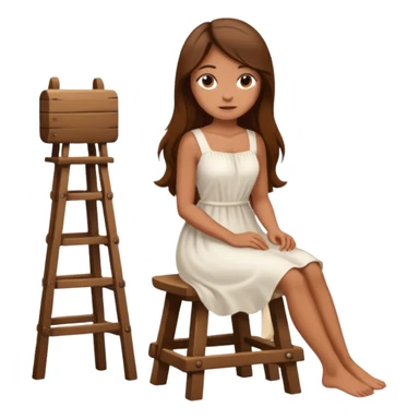 Woman spreading legs revealing vagina sticker