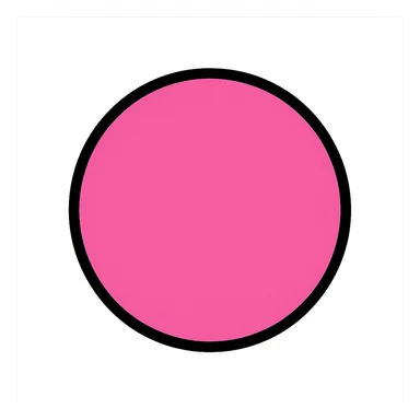 pink circle icon color style sticker