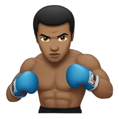 Muhammad ali who is boxing sticker