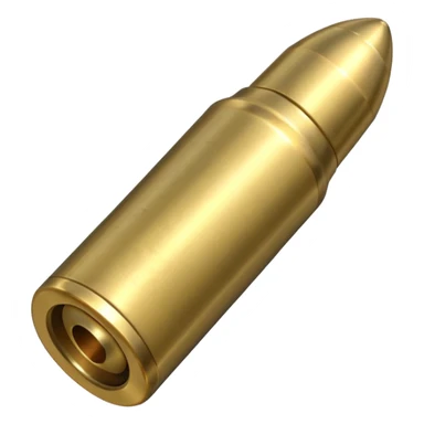 a single bullet sligly ratated to the right side sticker