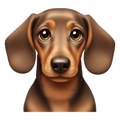 Dachshund Puppy face￼ sticker