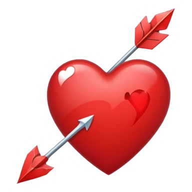 Heart with arrow sticker