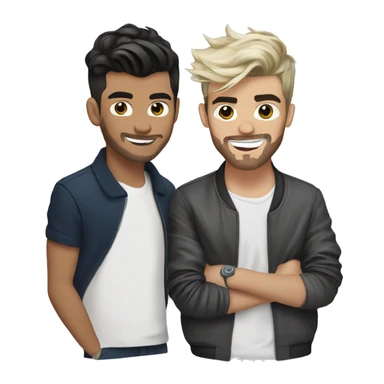 louis tomlinson and zayn malik  sticker