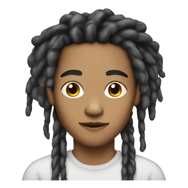 A lightskin with dreads sticker