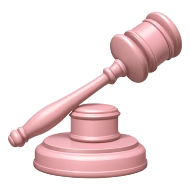 light pink gavel sticker
