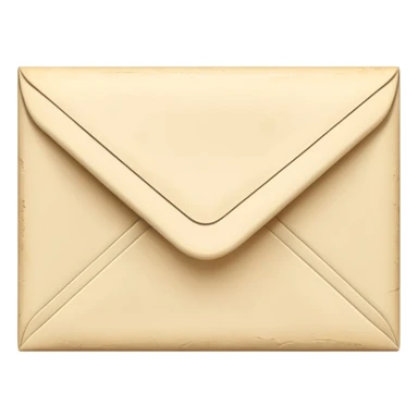 Cream-colored Letter Envelope  sticker