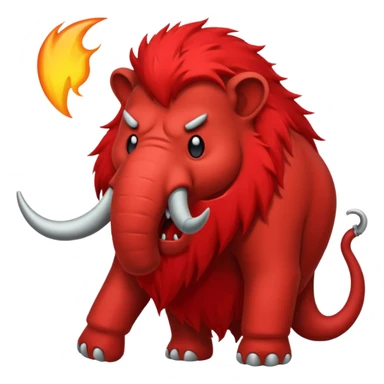 Create a slack emoji of a mastodon who needs to calm down sticker