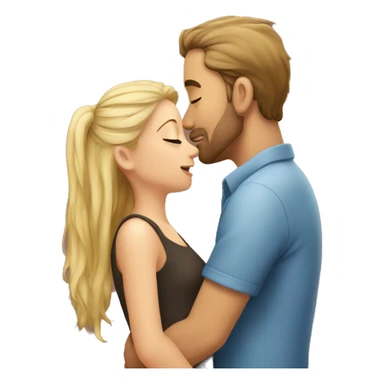 guy kiss girl so very love  sticker