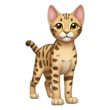 Savannah Cat Full Body sticker