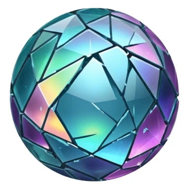 Make a shattered magic orb sticker