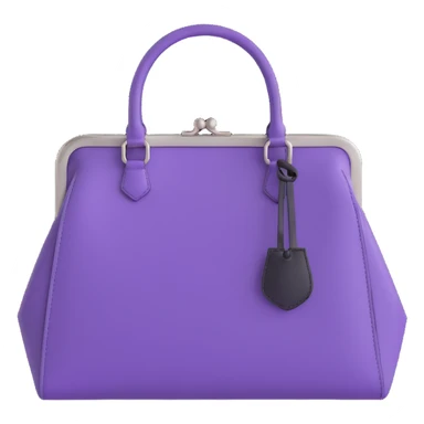 Purple goth purse sticker