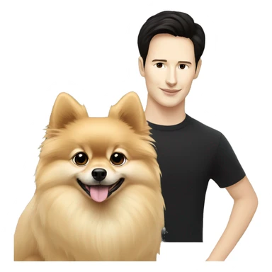 Pavel Durov and Pomeranian dog with BUFFY text in the background  sticker