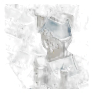 Castle blue roofs sticker