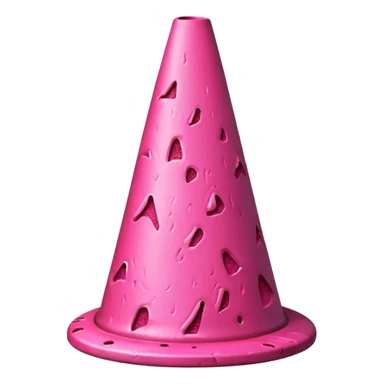 pink lava traffic cone sticker