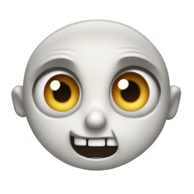 Hysterical big eye with big teeth queeennn sticker