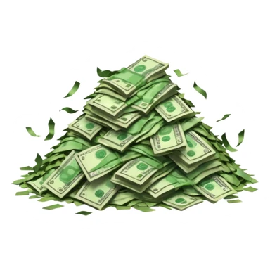 Shreading money sticker