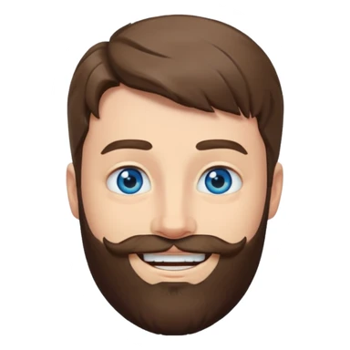 Mr Beast from YouTube with blue eyes and a beard sticker
