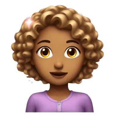 Girl in love with sparkles sticker