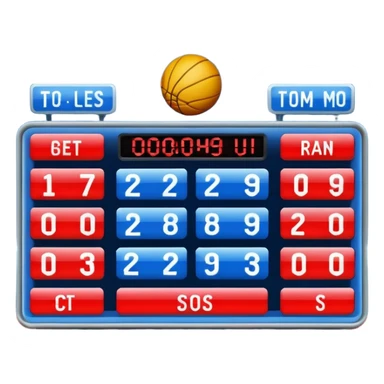 scoreboard stadium in blue (#00A3E0) and red (#F9423A) sticker