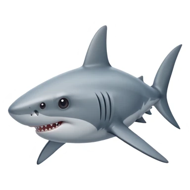 Shark with star eyes  sticker