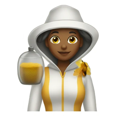 beekeeper black lady sticker