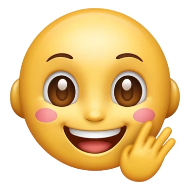 Generate a emoji of Easy AI Chat with fun emotion  sticker