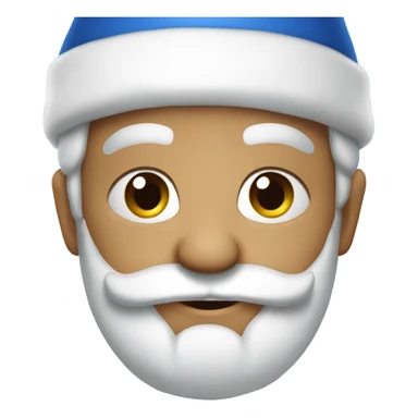 Santa klaus blue sticker
