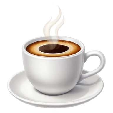 Cinematic Realistic Turkish Coffee Drink Emoji, depicted as a small cup of strong, aromatic coffee with thick foam rendered with detailed textures and warm, inviting lighting. sticker