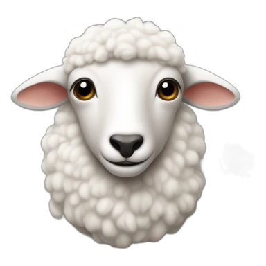 Mouton avec une tête de debil sticker